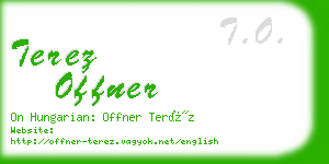 terez offner business card